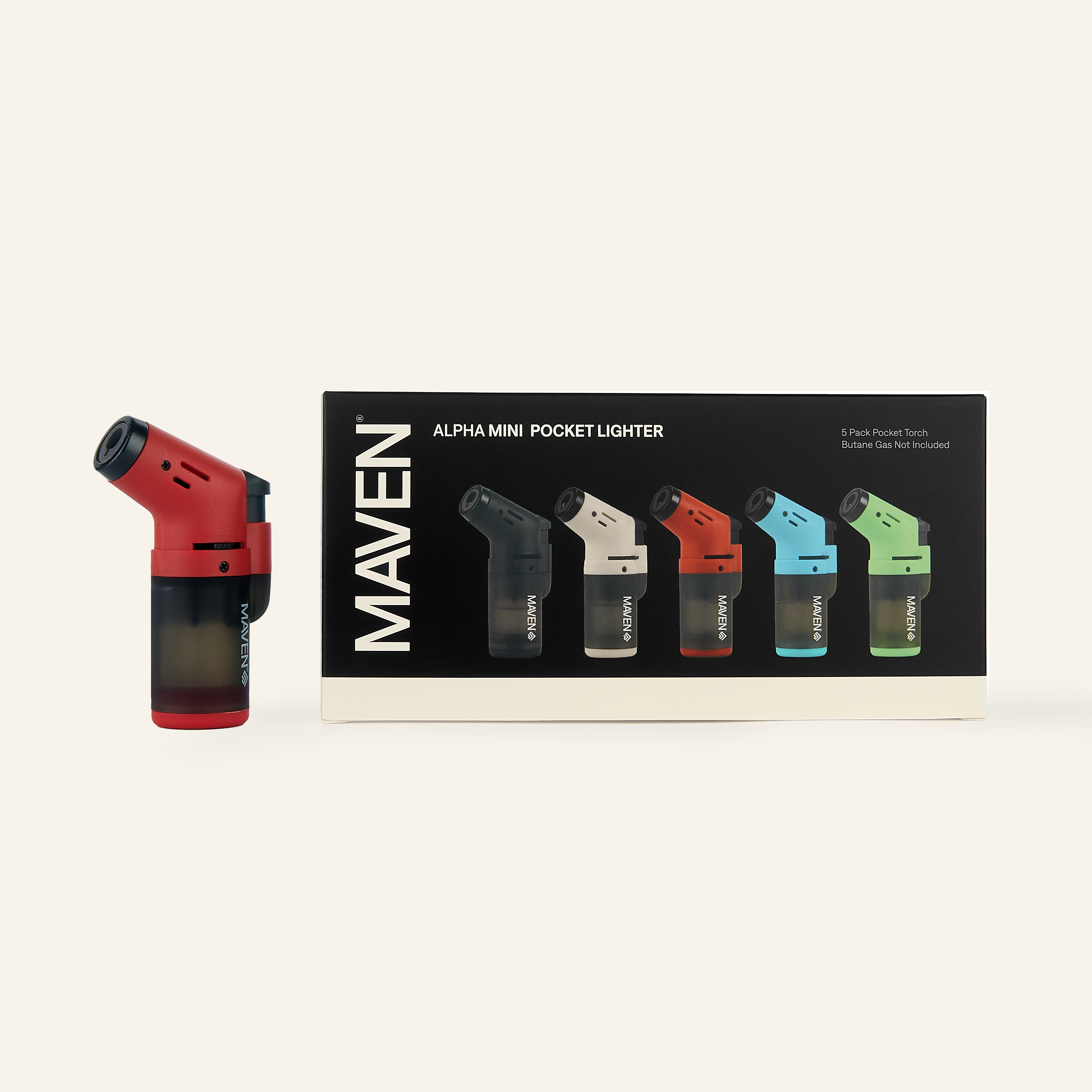 Alpha Mini Transparent - 5 Pack | Maven Torch